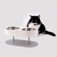 SPUTNIK 可調式寵物防蟻碗架組 卡其色 (飼料碗|水碗)