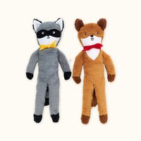 ZippyPaws 就愛在一起 浣熊&松鼠 啾啾聲 狗玩具 寵物玩具