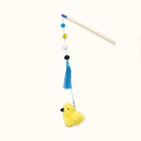ZippyPaws 太陽色小雞逗貓棒 附貓薄荷 寵物玩具
