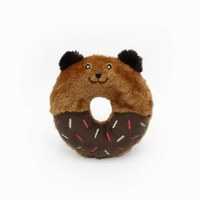 ZippyPaws 巧克力熊甜甜圈 寵物玩具(狗玩具|有聲玩具)