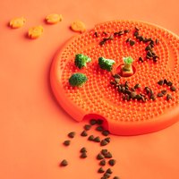 PetDreamHouse 配件-飛盤舔食墊-橘