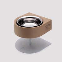 SPUTNIK 可調式寵物防蟻碗架組 卡其色 (飼料碗|水碗)