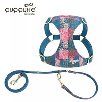 puppytie 胸背+牽繩組 莫內風 暗夜藍 (防止暴衝|穿戴舒適)