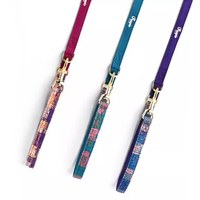 puppytie 胸背+牽繩組 莫內風 春光粉 (防止暴衝|穿戴舒適)