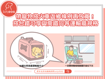帶寵物搭火車返鄉條例再放寬！搭台鐵可享與高鐵同等運輸籠規格
