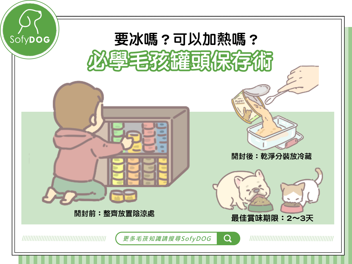 要冰嗎？可以加熱嗎？必學毛孩罐頭保存術