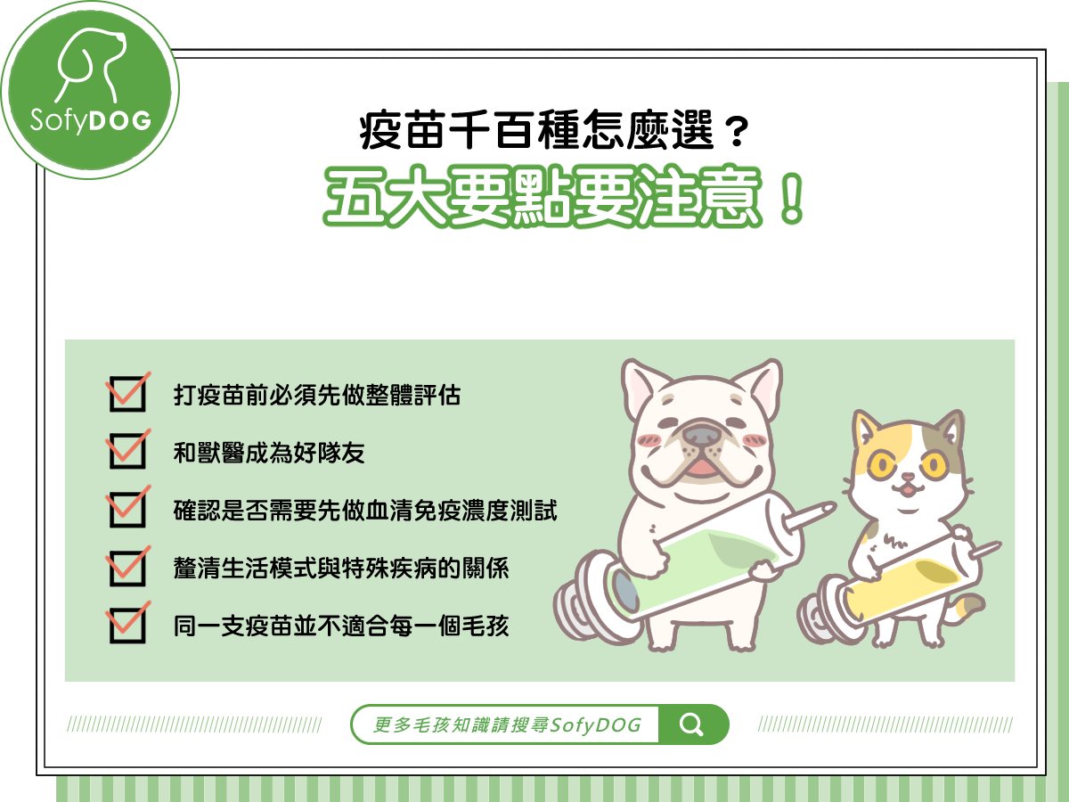 疫苗千百種怎麼選？五大要點要注意！