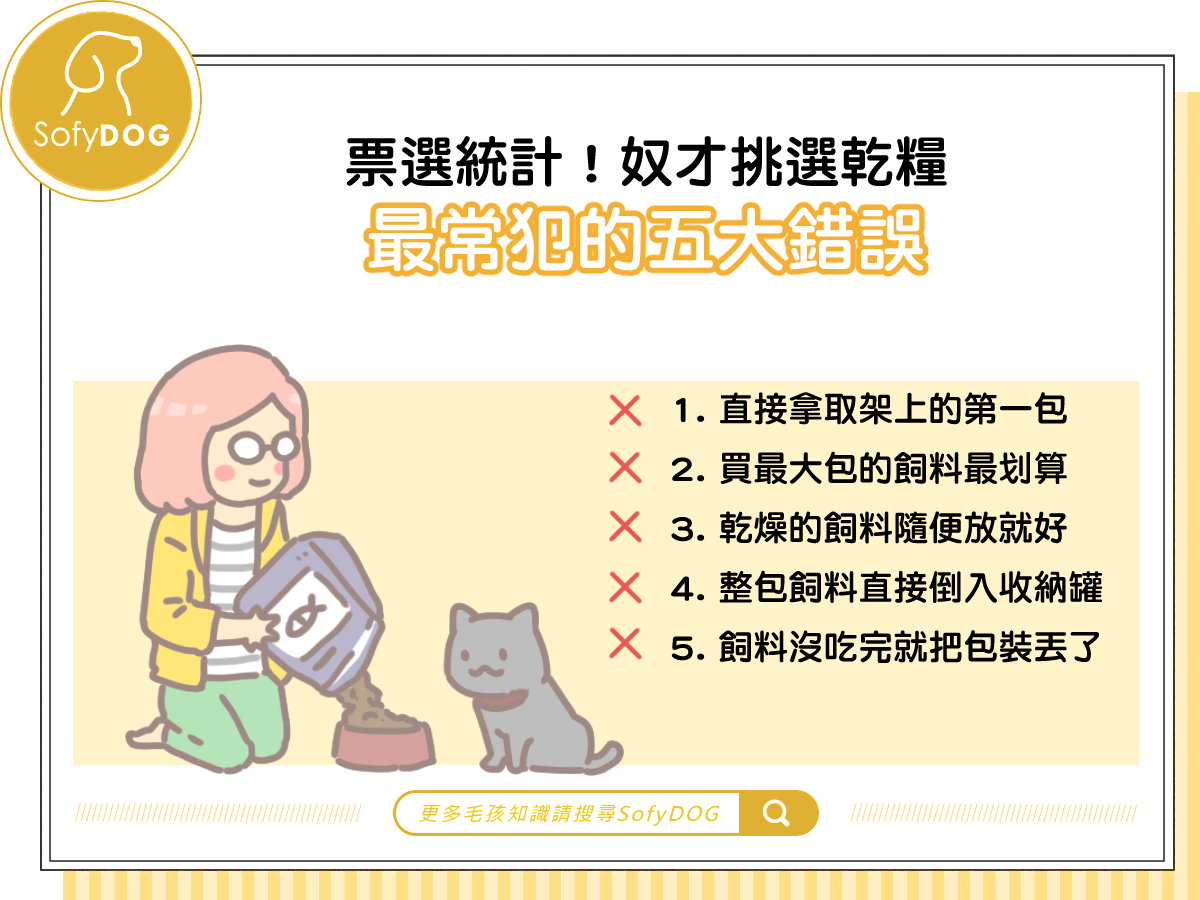 票選統計！奴才挑選乾糧最常犯五大錯誤