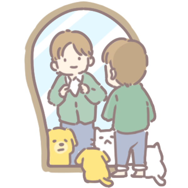 貓狗照鏡子_1 貓狗照鏡子_1