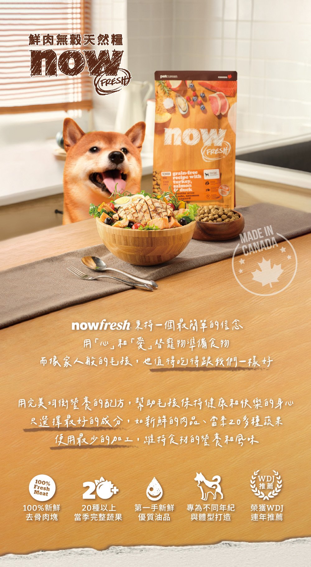 now 鮮肉無穀天然糧