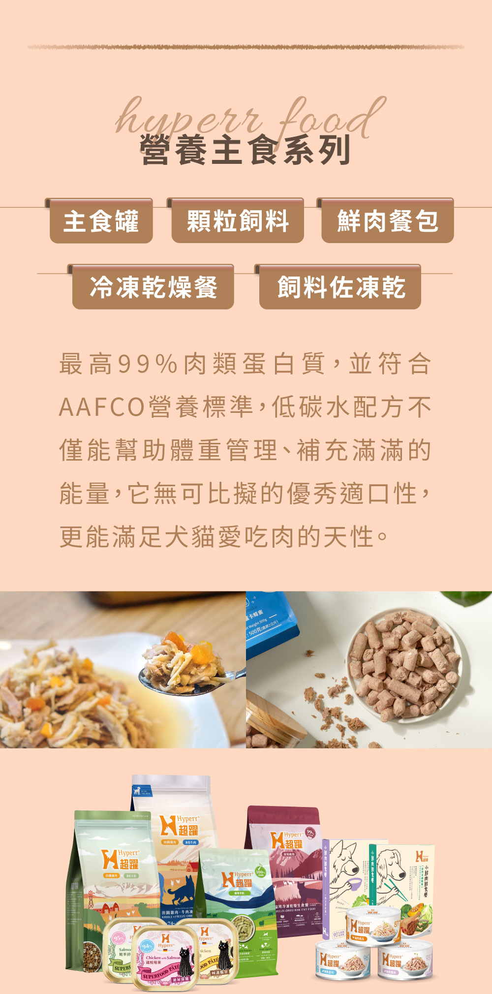 Hyperr超躍 犬貓飼料、凍乾、主食罐、鮮食